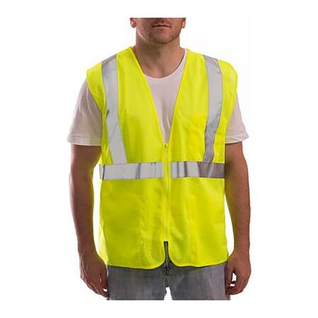 Tingley Hi-Vis Safety Vest XXS/XS Class 2 , Zipper 4 Pockets V70632.XXS-XS